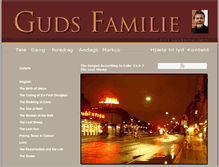 Tablet Screenshot of gudsfamilie.dk